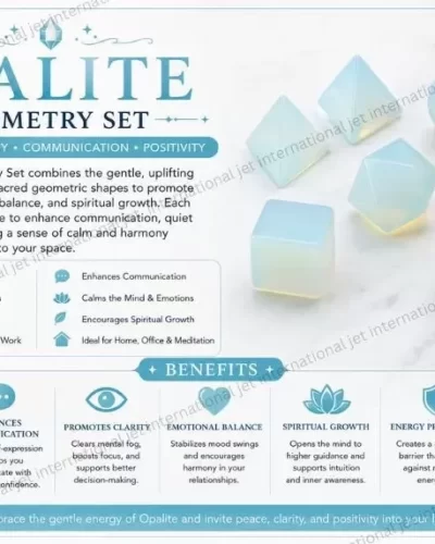 Opalite 7 Geometry Set |  promote peace, positivity, emotional balance, and spiritual awareness
