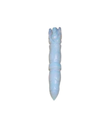 Jet New Opalite Ganeshji Hand Carved Healing Wand 4.5" Rare Stick Chakra Balancing Energy Reiki Meditation