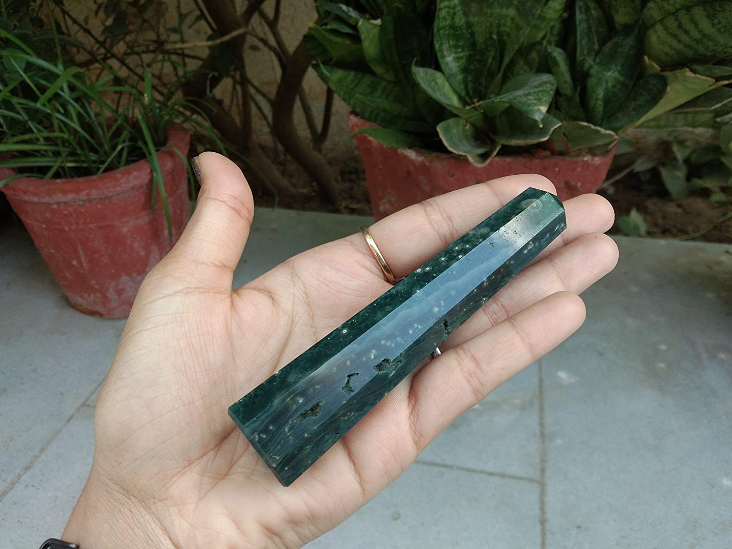 Ocean Jasper Gemstone Obelisk