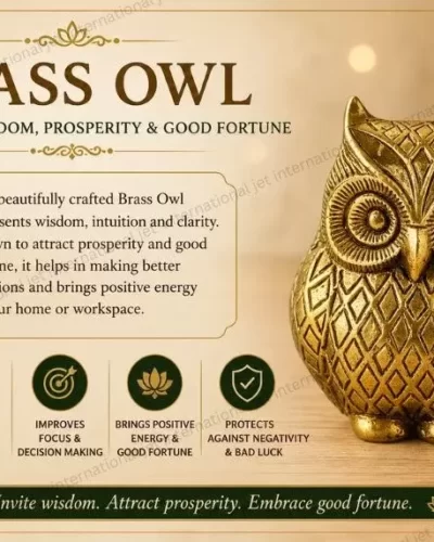 Brass Owl Statue