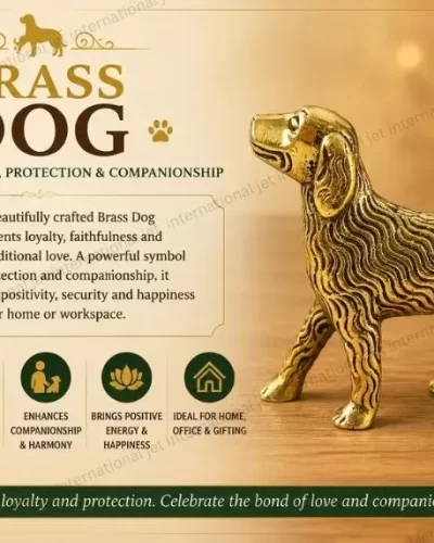 Brass Dog Statue