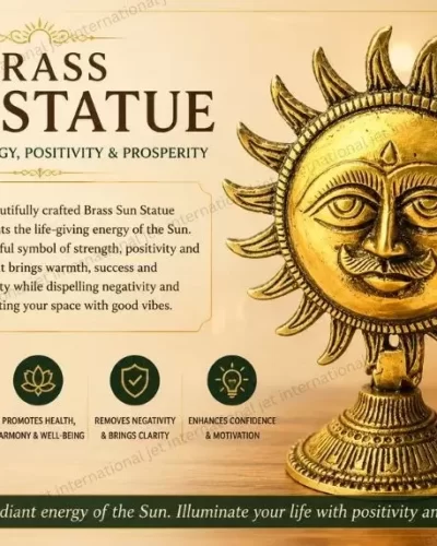 Brass Sun Statue